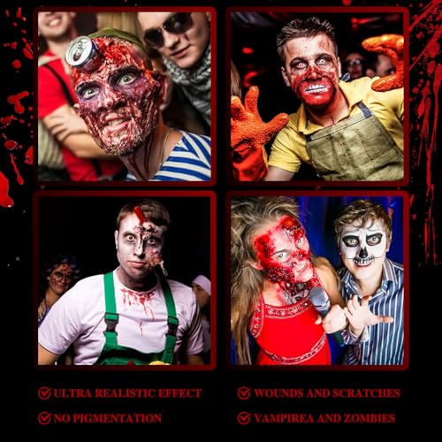 Halloween Fake Blood Kit - Spray, Gel & Coagulated for SFX Makeup