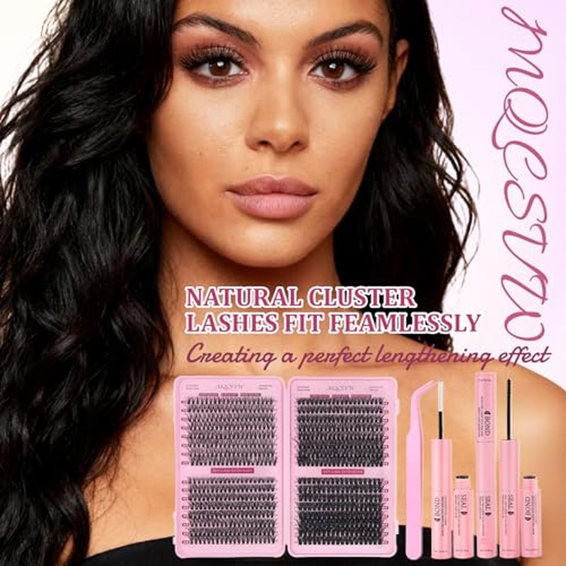 30D 40D Lash Clusters Kit - 640Pcs Natural Wispy Eyelashes