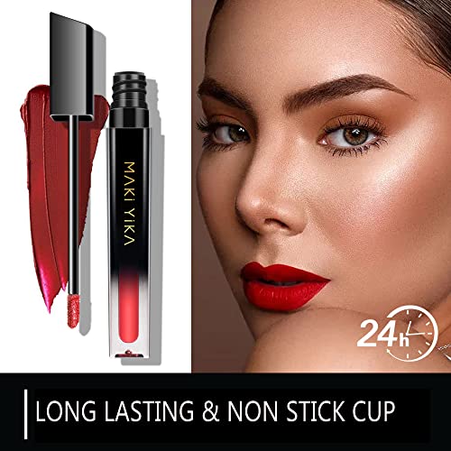 Brown Matte Liquid Lipstick - 16HR Long Lasting Waterproof