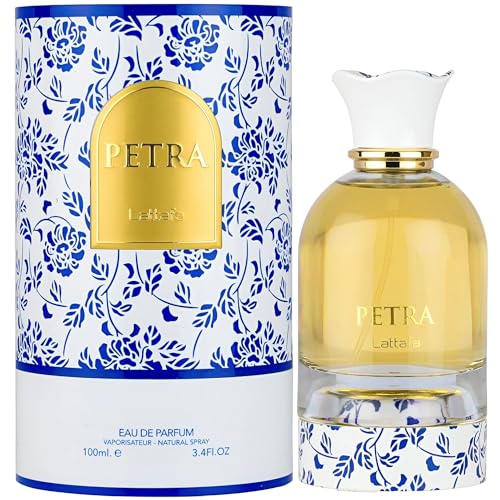 Lattafa Petra Eau de Parfum - Fruity Gourmand Floral Unisex 3.4 oz