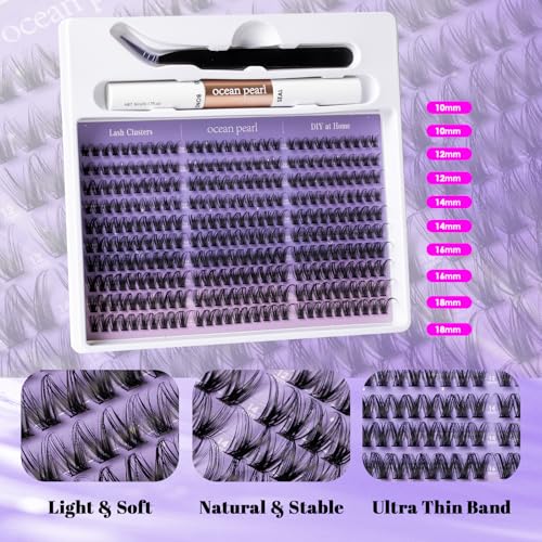 Ocean Pearl Lash Clusters 300pcs DIY Eyelash Extensions Kit