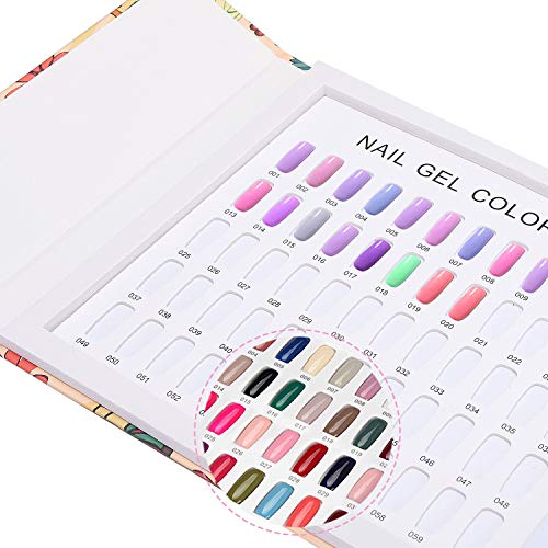 Noverlife Nail Colors Display Book with 120 Nail Tips - Nail Art Showcase