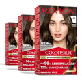 Revlon ColorSilk Bond Repair Medium Brown Hair Dye, 41 Pack of 3