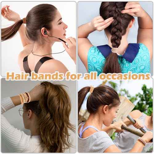 20 PCS Boho Hair Ties, Bracelets Hair Ties for Thick or Thin Hair, Ponytail Holders, 2.5¡¯¡¯ Hair Ties No-Damage