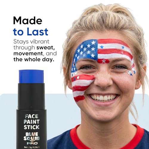 Blue Squid PRO Waterproof Blue Face Paint Stick - XL 21g