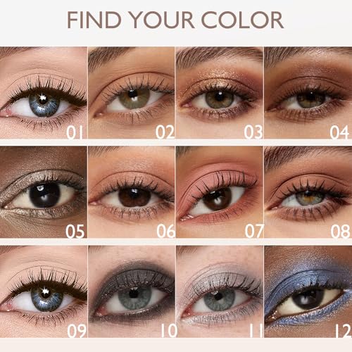 Beige Matte Eyeshadow Palette - 12 Neutral Shades