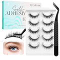 Self Adhesive Eyelashes No Glue Needed Reusable 5 Pairs
