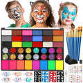 42-Color Face Painting Kit for Kids & Adults - Professional Makeup