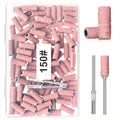 BLESWIN 100pcs Fine Grit Nail Sanding Bands Set with Mandrels