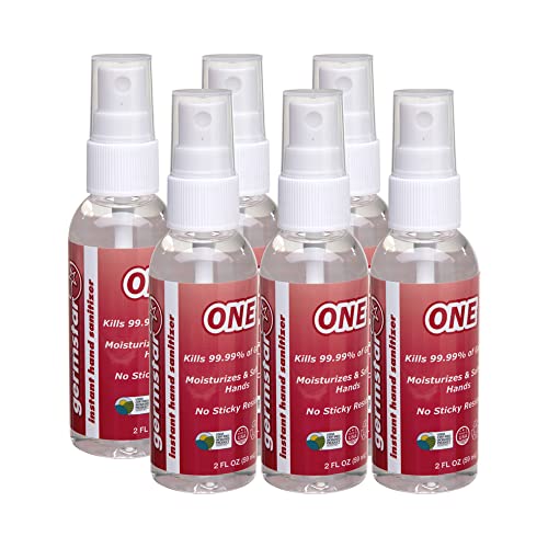 Germstar 2oz Hand Sanitizer Spray Bottle - Travel & Daily Use Multi Pack
