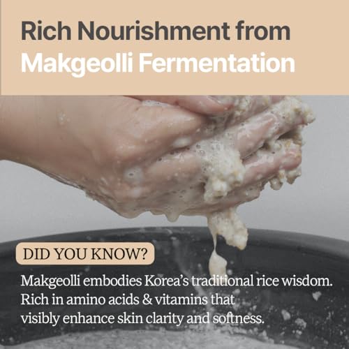 Rice Makgeolli Serum ? Concentrated Hydrating & Nourishing Formula ? Made with Domestically Sourced Korean Rice ? 30 ml (1.01 Fl Oz) ? Korean Skincare