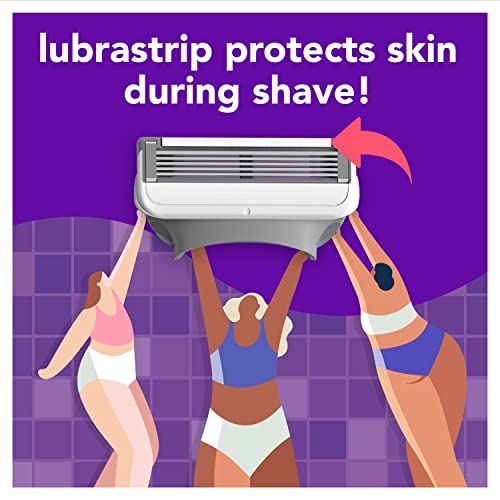 Joy Razor Blade Refills - 8 Count with Lubrastrip for Smooth Shave