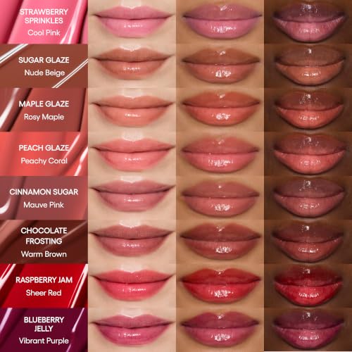 Glaze Craze Strawberry Sprinkles Tinted Lip Serum | Hydrating Gloss