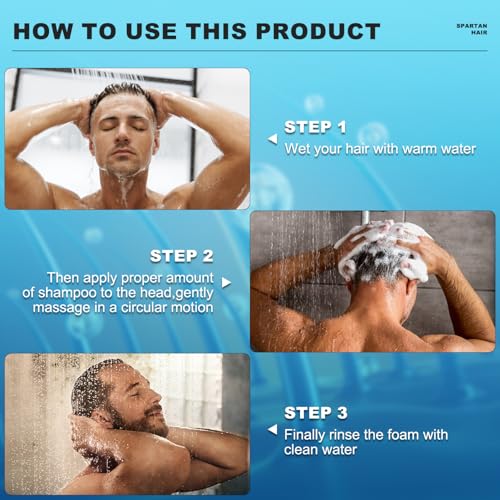 SPARTAN HAIR Men & Women Strengthening & Smoothing Shampoo for Thinning Gray Hair