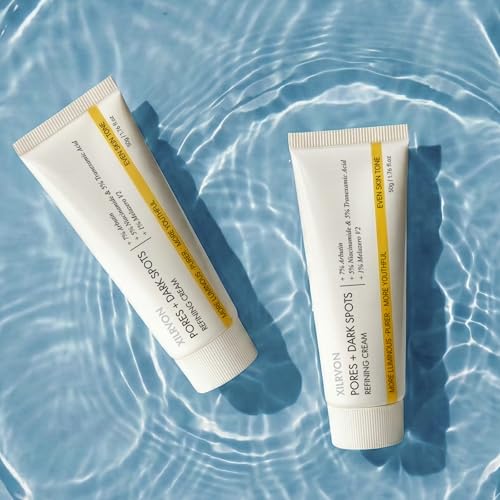 EELHOE Pores + Dark Spots Refining Cream with Arbutin, Niacinamide, Tranexamic Acid & Melazero | Pore-Minimizing, Gentle & Hydrating Daily Moisturizer, Suitable for Sensitive Skin, 50g (1 Pack)