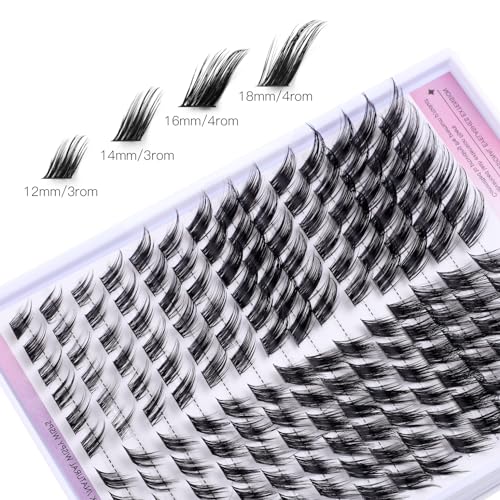 Lash Clusters 168Pcs - 12-18mm Wispy Eyelash Extensions