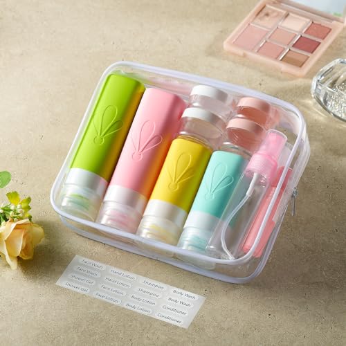 INSFIT 17 Pack TSA Travel Bottles Set - Leak Proof Toiletries