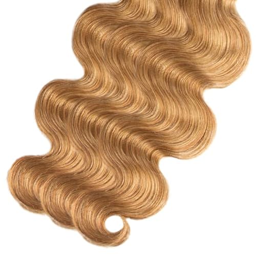 Honey Blonde Body Wave Human Hair Bundles 16 18 20 inch