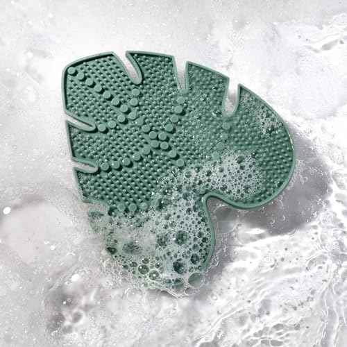 EcoTools Makeup Brush Cleansing Pad, Brush Cleaner Mat For Deep Cleaning Tools, Use With Makeup Brush Shampoo, 100% Silicone, Easy To Clean, Features Suction Cup For Easy Usage, Cruelty-Free, 1 Count
