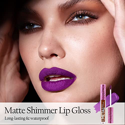 Boobeen Metallic Liquid Lipsticks Matte Lips Lipstick Pearl Glitter Lip Gloss High Pigment Long Lasting Nonstick Lip Glaze Makeup for Women and Girls