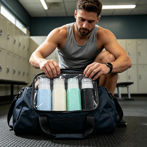 Silicone Travel Bottles Set - TSA Approved 3oz & 2oz LeakProof Containers