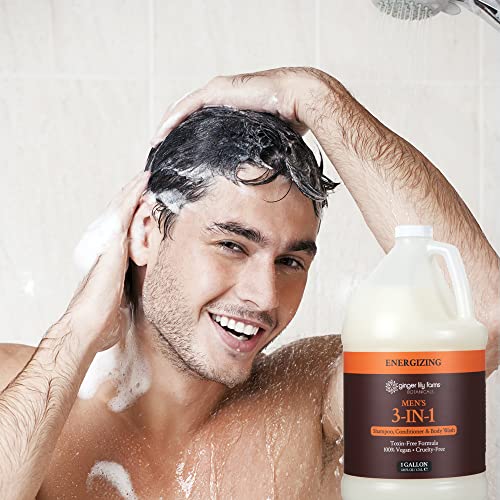 Ginger Lily Farms 3-in-1 Shampoo, Conditioner & Body Wash, 1 Gallon