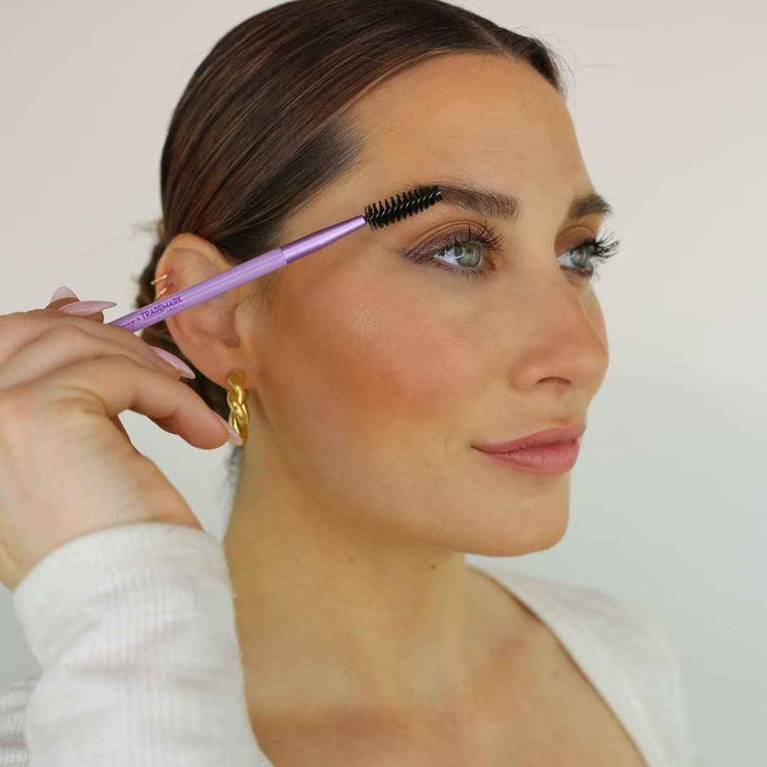 Trademark Beauty The Essentials Makeup Brush Collection - Makeup Brushes, Synthetic Bristles, Blending, Shading, Contour - Lavender, 12-Piece Set