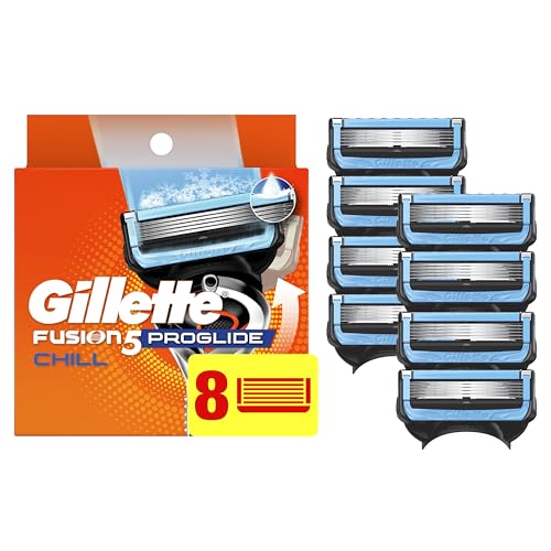 Gillette ProGlide Chill Razor Refills for Men, 8 Blade Refills