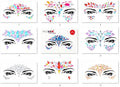 Self-Adhesive Face Gems - 9 PCS Festival Body Jewels