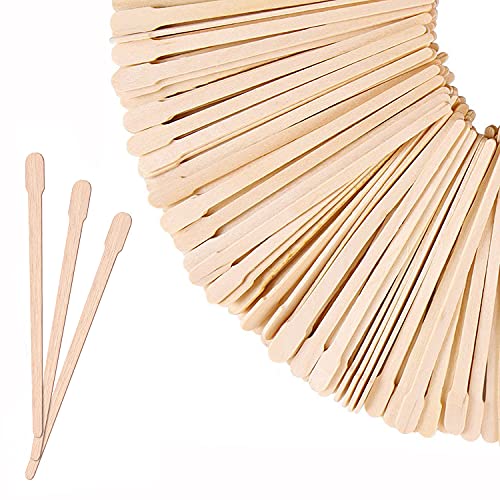Mibly 500 Pcs Wooden Wax Sticks for Hair Removal