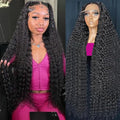 KVFCT 13x6 HD Lace Front Wig Deep Wave Human Hair 30"