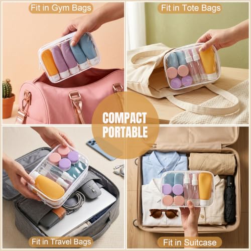 DEWSENSI 20 Pack Travel Bottles Set, TSA Approved, Leak Proof