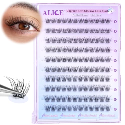 Self Adhesive Eyelashes Clusters 8-12mm C Curl 120pcs