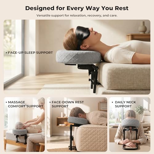 Freebody Bed Massage Headrest with Armrest & Face Cradle