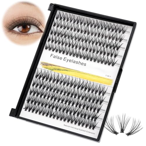 Vayator 7D-50D False Eyelashes Kit, 200pcs D Curl 10-18mm Mink