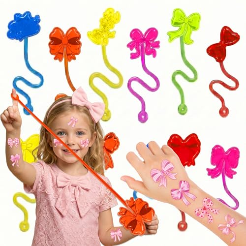 48Pc Bow Party Favors Set - Stick Hands & Temporary Tattoos