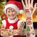 Christmas Temporary Tattoos Christmas Stocking Stuffers Goodie Bag Stuffers Noel Xmas Stickers Gift Idea For Kids Adult Xmas Decorations Accessories Party Favors Prizes Crafts Santa Claus Snowman