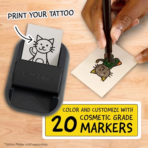 CEACO Temporary Tattoo Refill Markers - 20 Colors