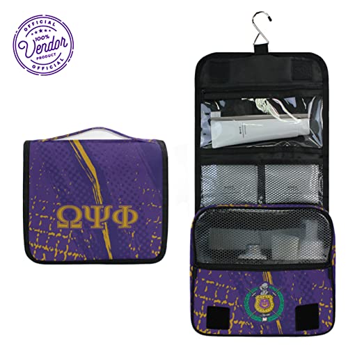 Omega Psi Phi Fraternity Paraphernalia - Toiletry Travel Bag Organizer - Collection - Official Vendor