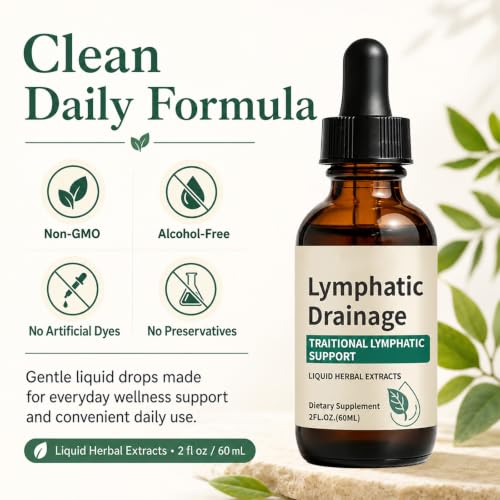 Lymphatic Drainage Drops – Alcohol-Free, Vegan Liquid