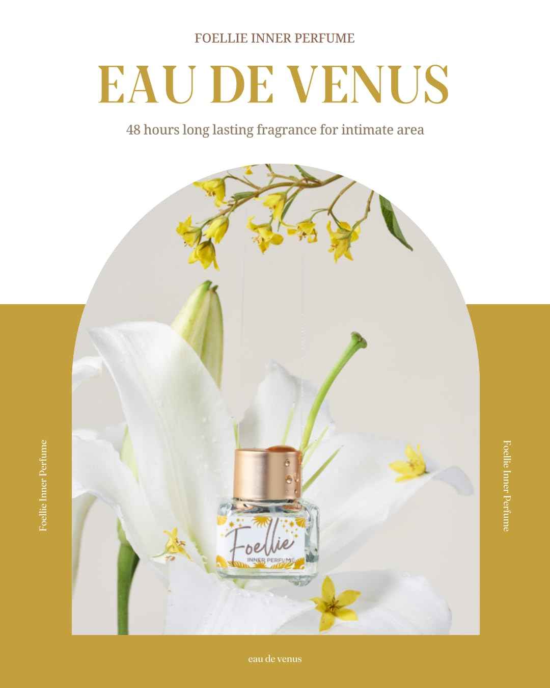 Foellie] eau de venus- Feminine Inner Beauty Perfume for Underwear Attractive Scents Fragrance, 5ml/0.169 fl.oz