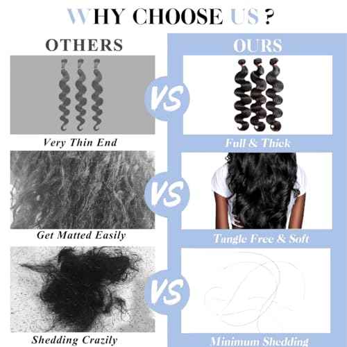 12A Human Hair Bundles 18 20 22 24 Inch Body Wave 100% Unprocessed Hair 4 Bundles Deals Extensions Quick Weave Human Hair Natural Black Color