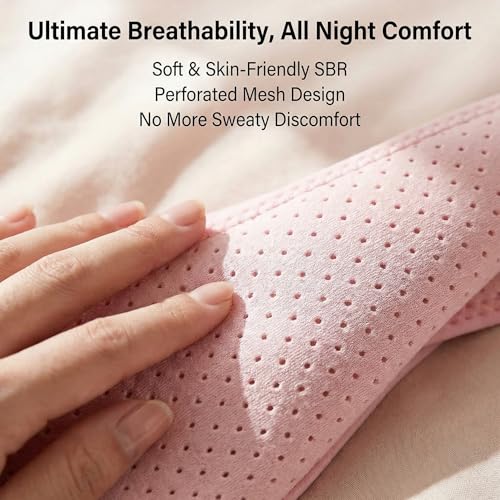 Rhostry Breathable Pink Adjustable Anti Snoring Chin Strap for Sleep - Pack of 1