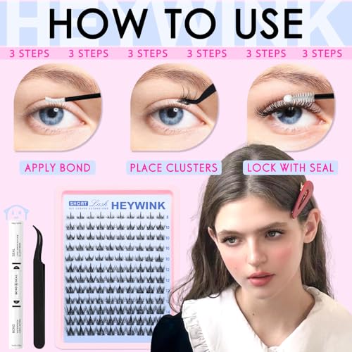 Manga Lash Clusters Kit 8-14mm CC Curl Wispy Eyelash Extensions