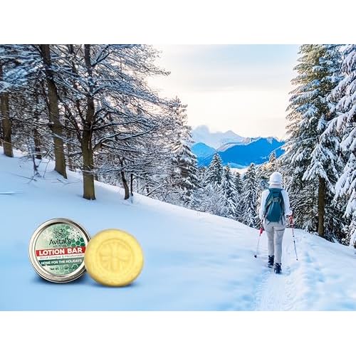 Avital's Apiaries Home for The Holidays Lotion Bar, Solid Moisturizer with Wild Berry, Anise, Black Spruce, Amber, Sandalwood, Balsam Fir Scent, Limited Edition