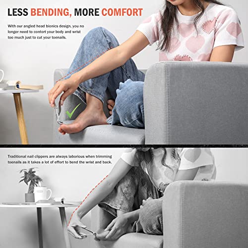 BEZOX Toenail Clipper for Thick Nails for Seniors, Nail Clippers for Seniors