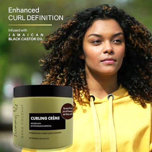 Sunny Isle Jamaican Black Castor Oil Shea Coconut Curling Cream 16OZ