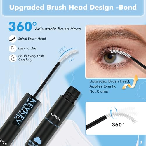 KevKev Clear Lash Glue - 7 Day Waterproof Lash Bond 10ml
