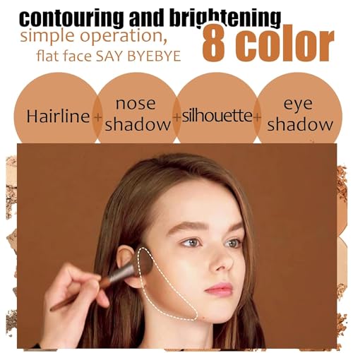 Matte 8-Color Contour & Highlight Powder Palette