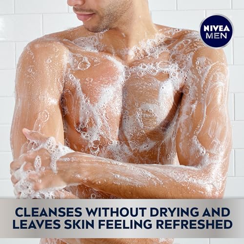 Nivea Men Cool Body Wash with Icy Menthol, Men Body Wash, 30 Fl Oz Pump Bottle (Pack of 2)